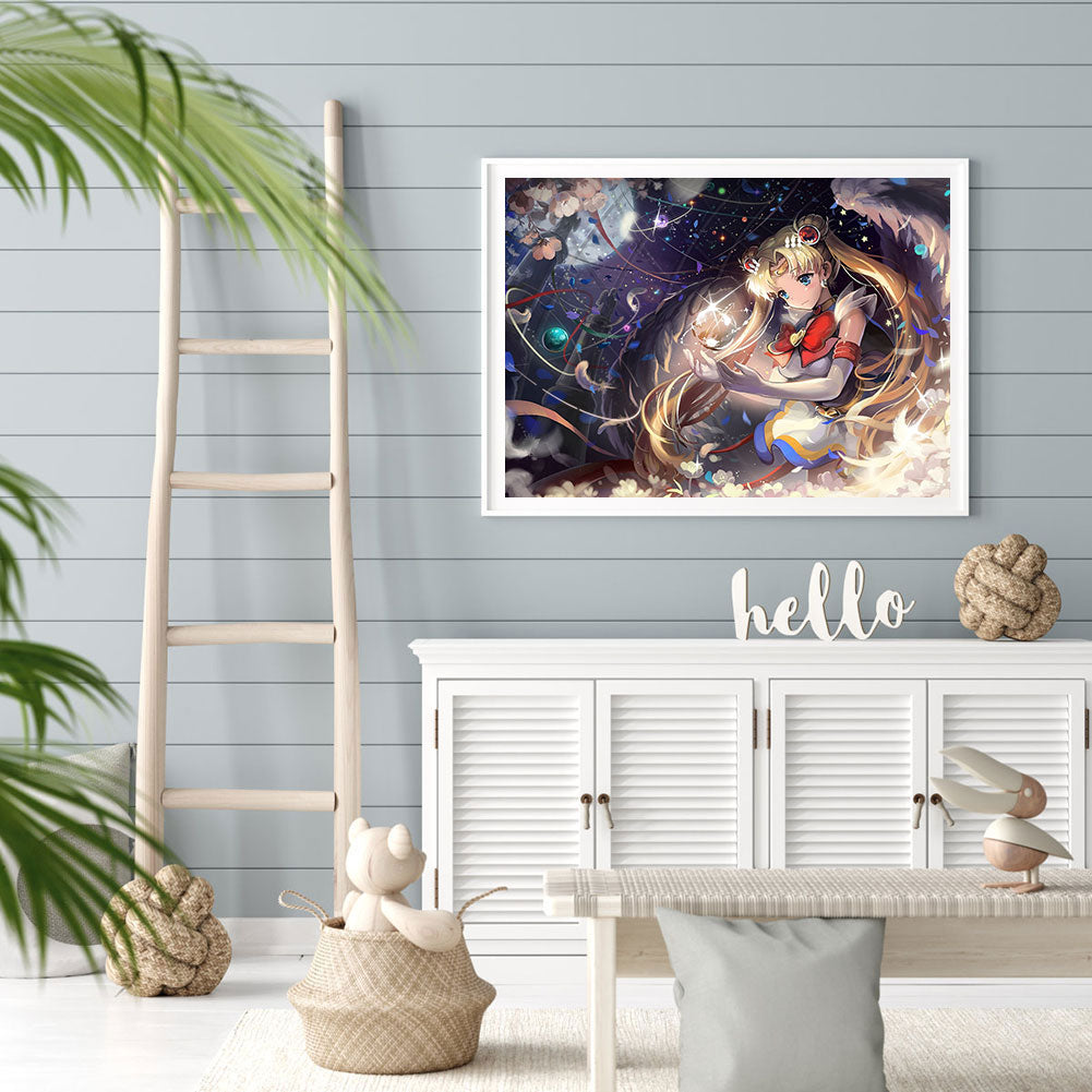 Water Ice Moon - Full Round Drill Diamond Painting 40*30CM