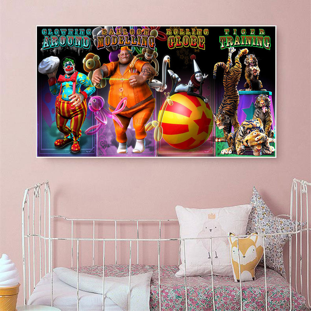 Circus - Full Round Drill Diamond Painting 75*40CM
