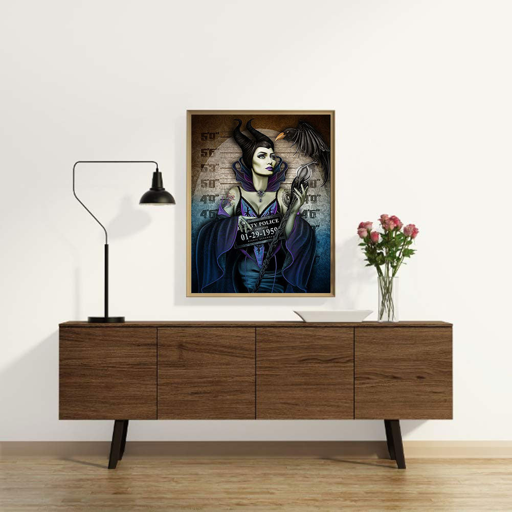 Wanted Criminal Malefelson - Full Round Drill Diamond Painting 30*40CM