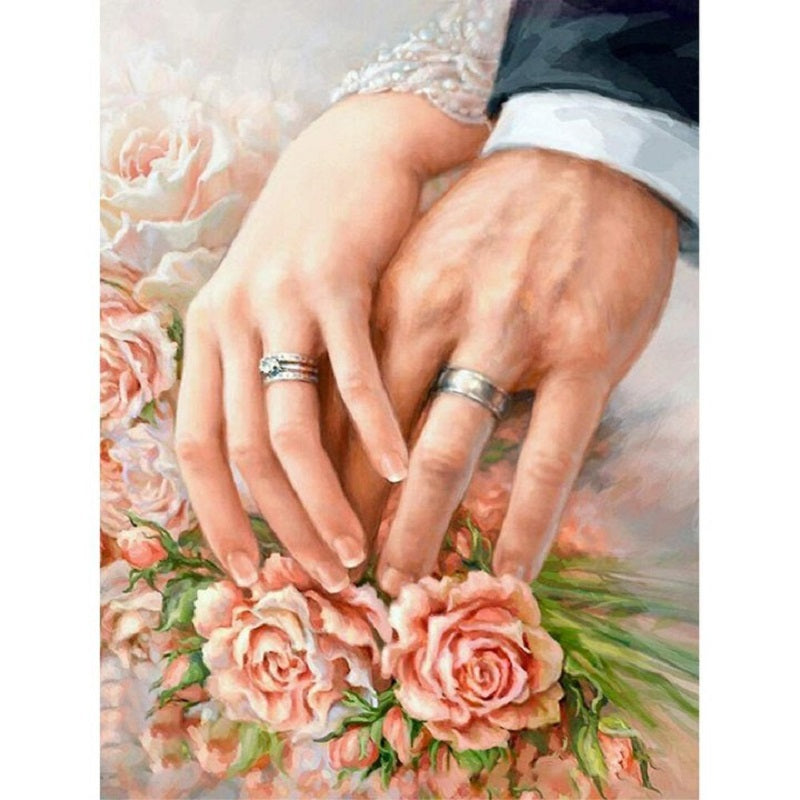 Newlyweds - Full Round Drill Diamond Painting 50*60CM