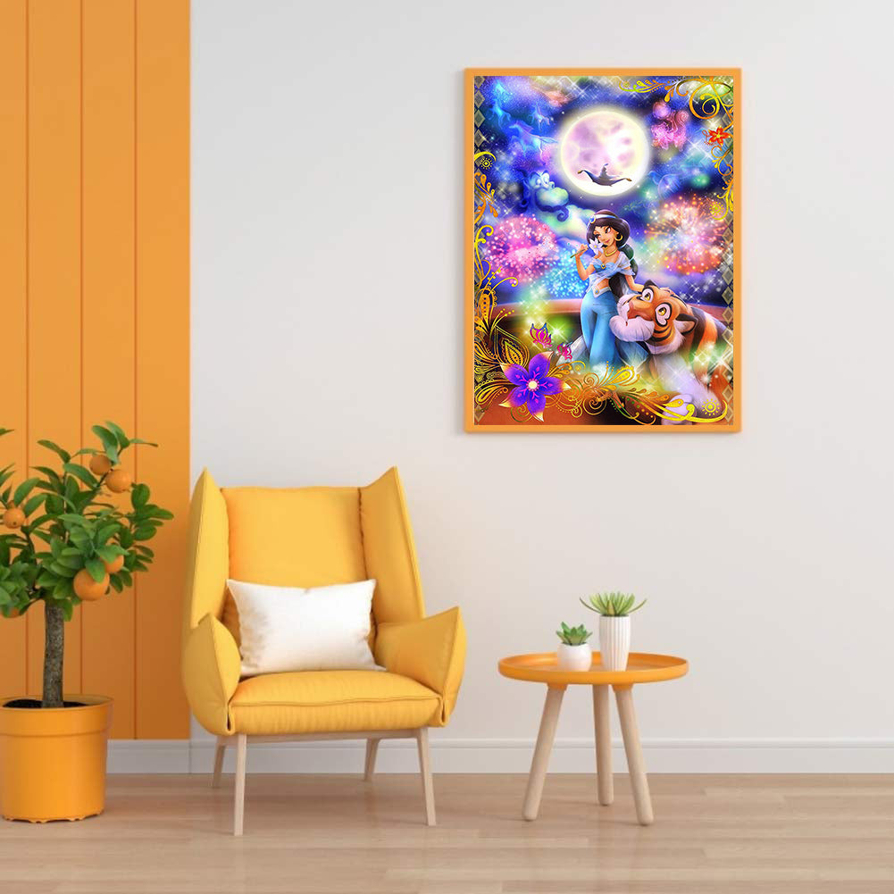 Princess Jasmine - Full Round Drill Diamond Painting 30*40CM