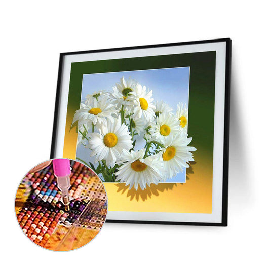 Chrysanthemum - Full Round Drill Diamond Painting 50*50CM