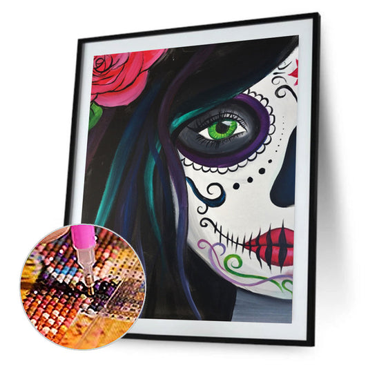 Skeleton Woman - Full Round Drill Diamond Painting 30*40CM