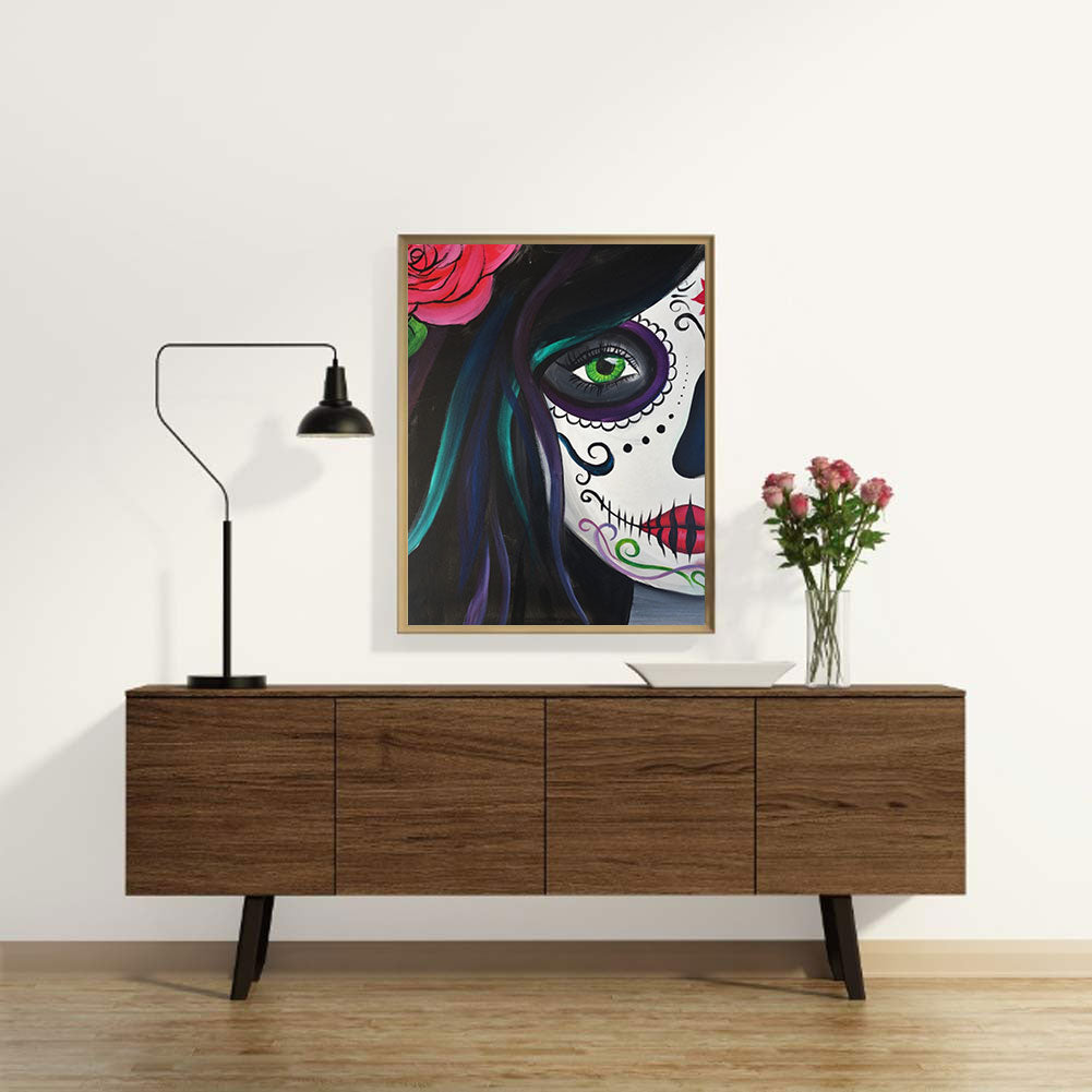 Skeleton Woman - Full Round Drill Diamond Painting 30*40CM