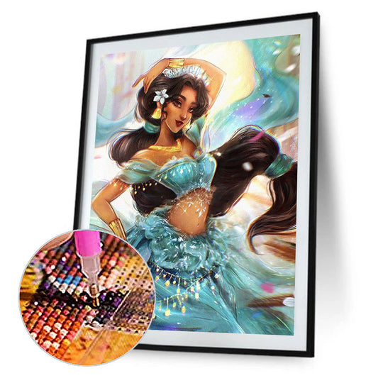 Cartoon Girl - Full Round Drill Diamond Painting 40*60CM