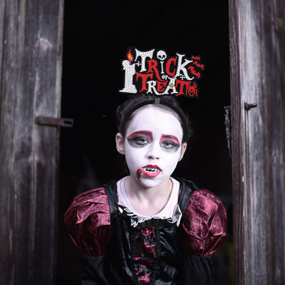 DIY Point Drill Halloween Head Band Halloween Party Photo Props Hair Decor