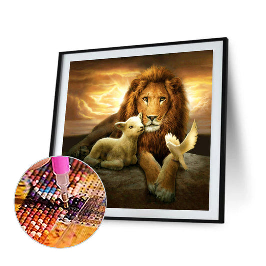 Lion King - Full Square Drill Diamond Painting 30*30CM