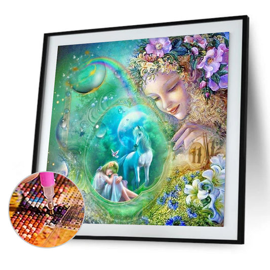 Water Ball Bubble Flower Fairy - Full Square Drill Diamond Painting 30*30CM