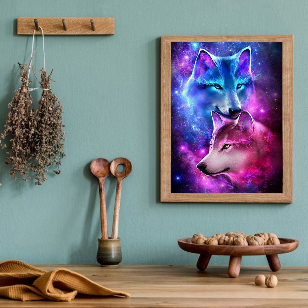 Wolf - Full Round Drill Diamond Painting 50*60CM