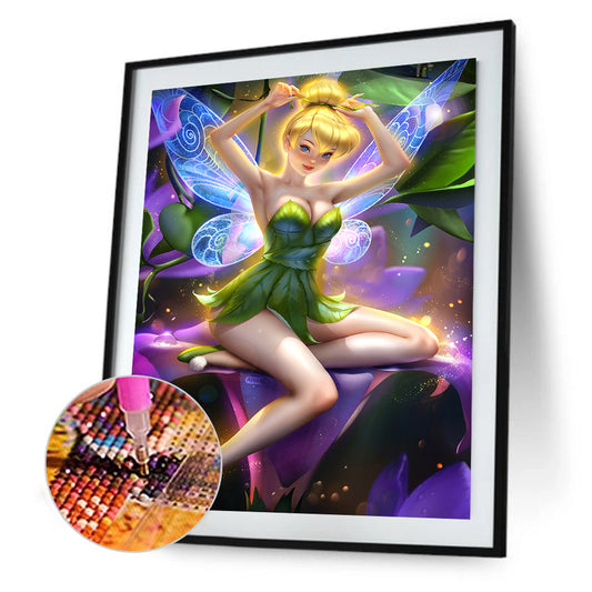 Disney Tinker Bell - Full Round Drill Diamond Painting 30*40CM
