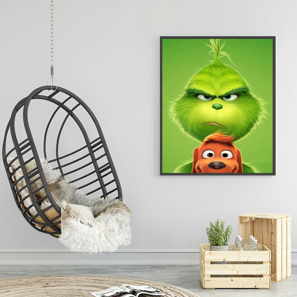 Grinch - Full Round Drill Diamond Painting 40*50CM