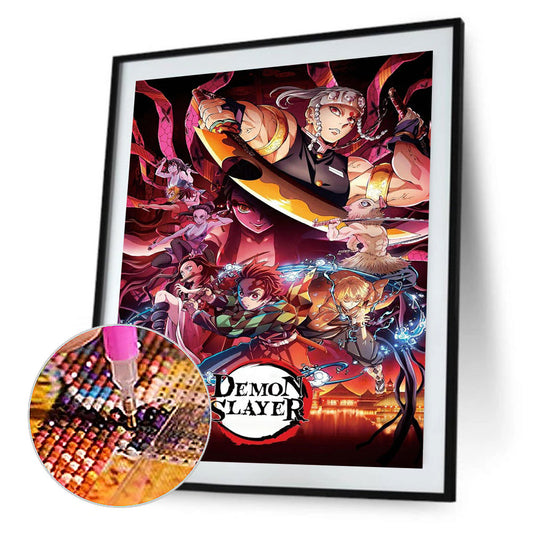 Ghost Killing Blade Poster - Full Round Drill Diamond Painting 40*50CM