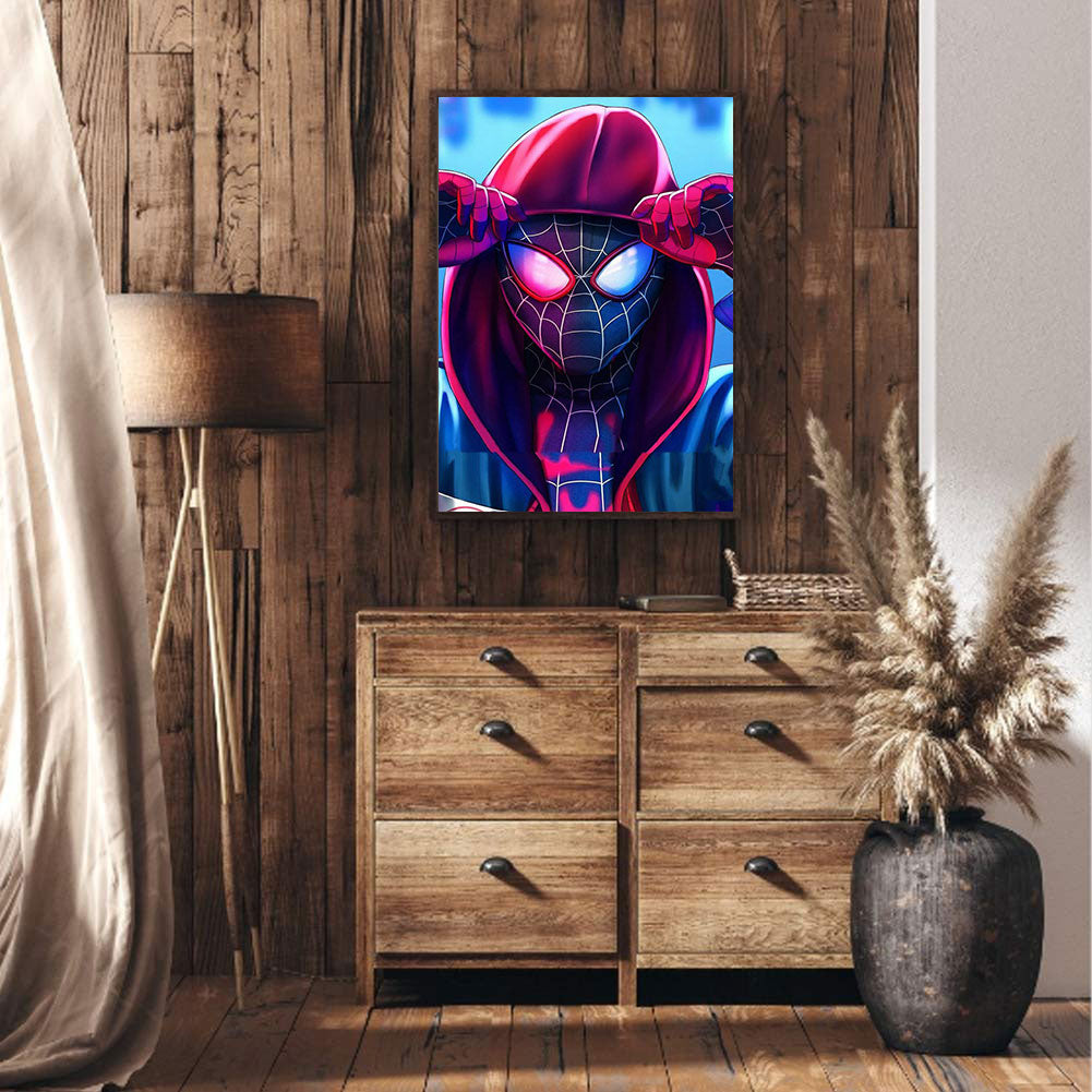 Spiderman - Full Round Drill Diamond Painting 30*40CM