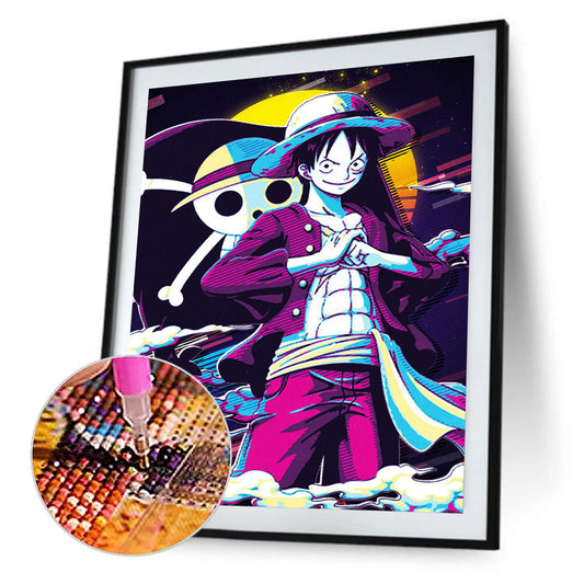 One Piece Luffy - Full Round Drill Diamond Painting 30*40CM