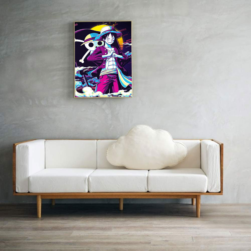 One Piece Luffy - Full Round Drill Diamond Painting 30*40CM