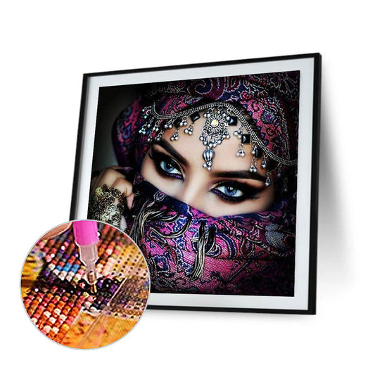 Afghan Beauty - Full Square Drill Diamond Painting 40*40CM