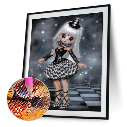 Cartoon Horror Doll - Full Round Drill Diamond Painting 30*40CM