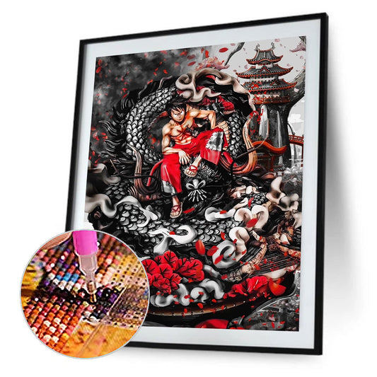Anime Luffy - Full Round Drill Diamond Painting 30*40CM