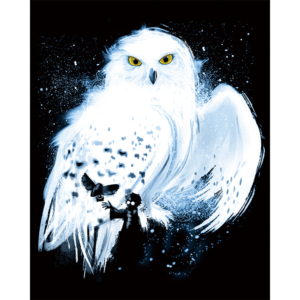 Harry Potter Messenger - Hedwig - Full Square Drill Diamond Painting 30*40CM