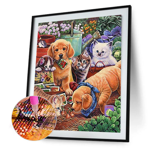 Little Labrador Dog - Full Round Drill Diamond Painting 30*40CM