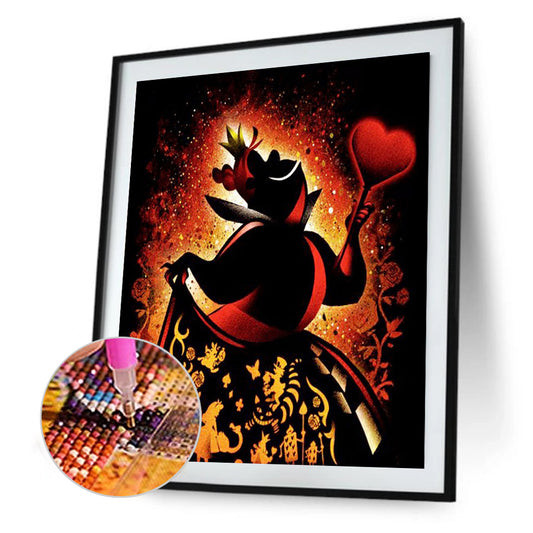 Queen Of Hearts Silhouette 40*50CM(Canvas) Full Square Drill Diamond Painting