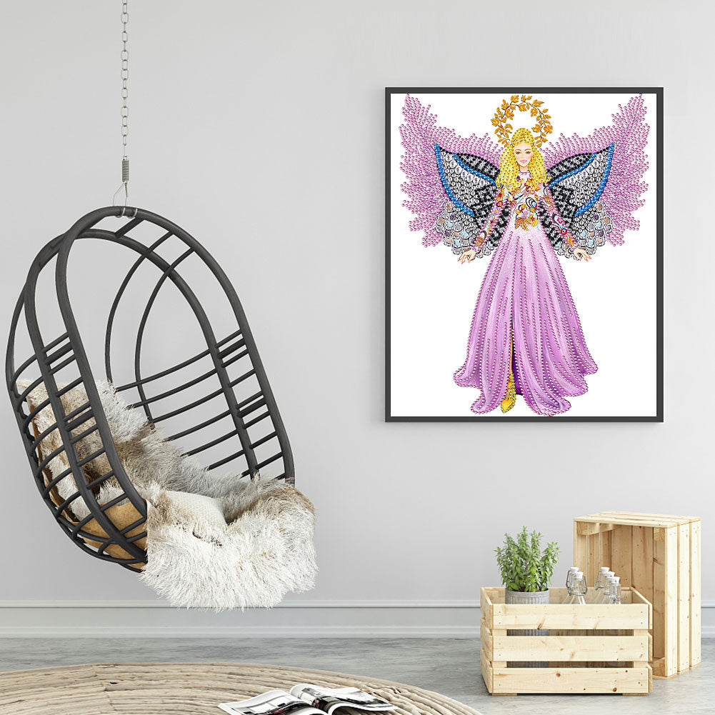 Fashion Dress Ladies - Special Shaped Drill Diamond Painting 30*40CM