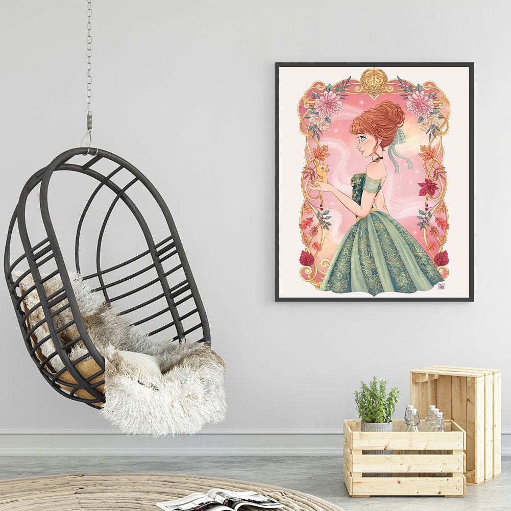 Disney Princess Ana - Full Round Drill Diamond Painting 30*40CM