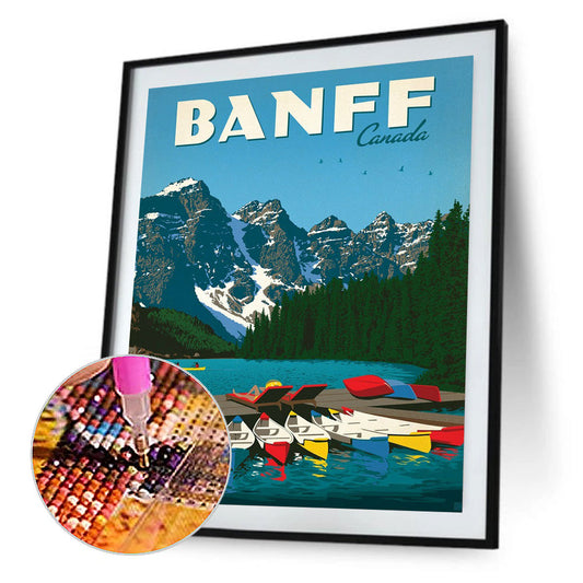 Banff Park, Canada - Full Round Drill Diamond Painting 30*40CM