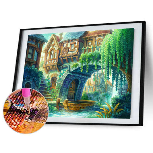 Illustration 40*30CM(Canvas) Full Round Drill Diamond Painting