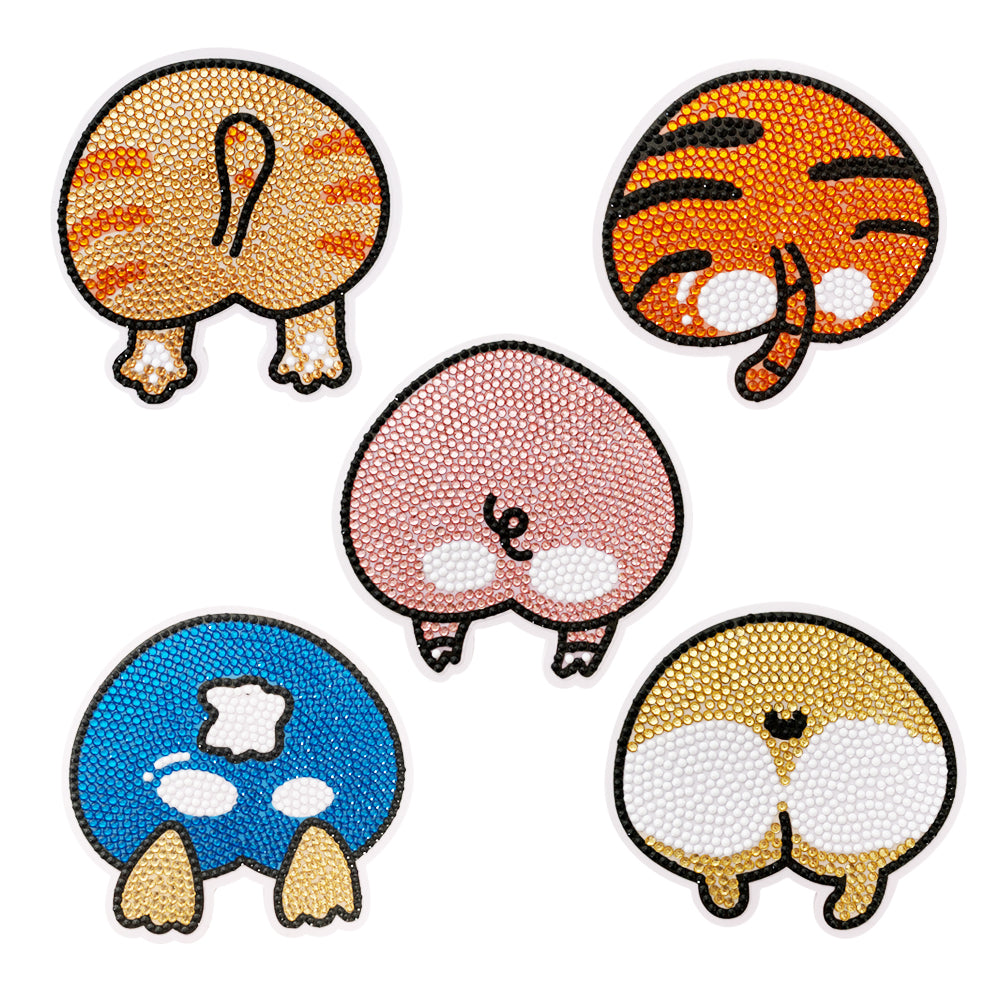 Full Diamond Coaster 5D DIY Special Shaped Drill Cup Cushion for Room Decoration