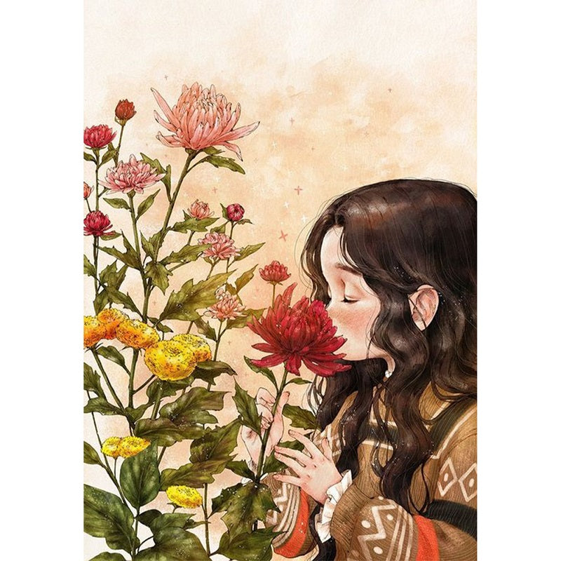 Little Girl - Full Round Drill Diamond Painting 40*50CM
