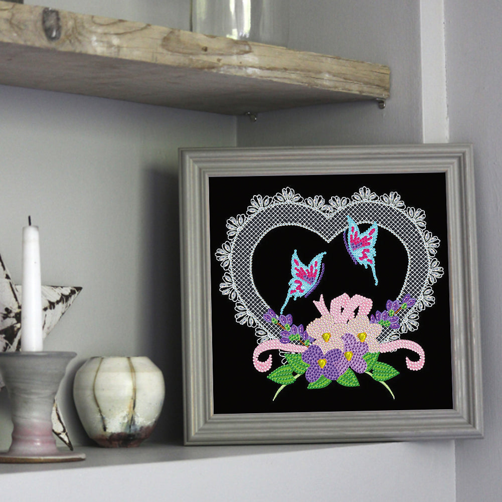 Line Art 30*30CM(Canvas) Special Shaped Drill Diamond Painting