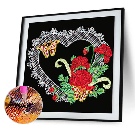 Line Art 30*30CM(Canvas) Special Shaped Drill Diamond Painting