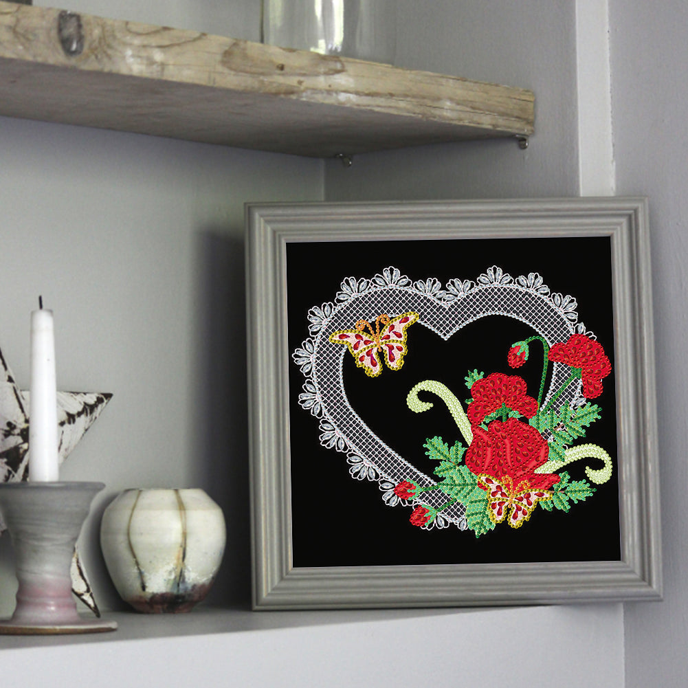 Line Art 30*30CM(Canvas) Special Shaped Drill Diamond Painting