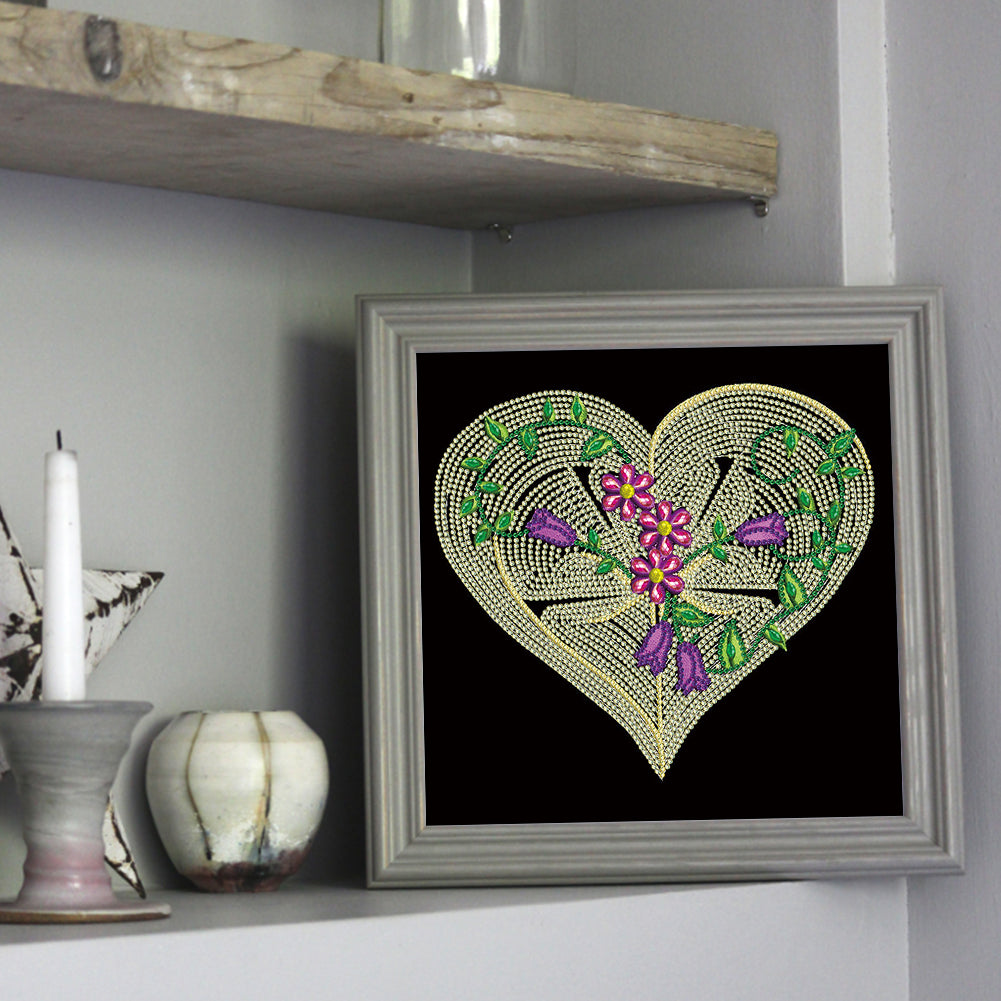 Line Art 30*30CM(Canvas) Special Shaped Drill Diamond Painting