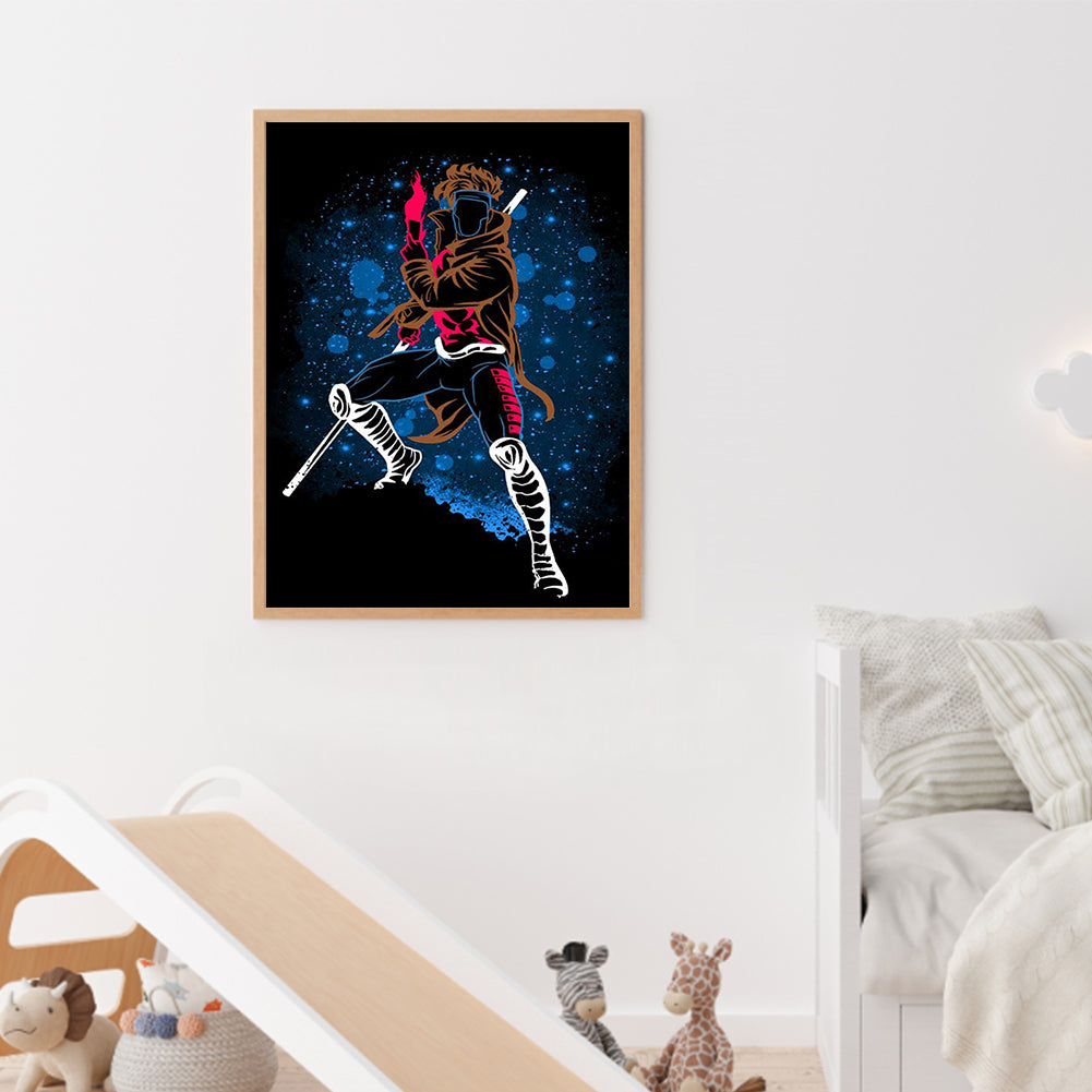 Goku Silhouette - Full Round Drill Diamond Painting 30*40CM