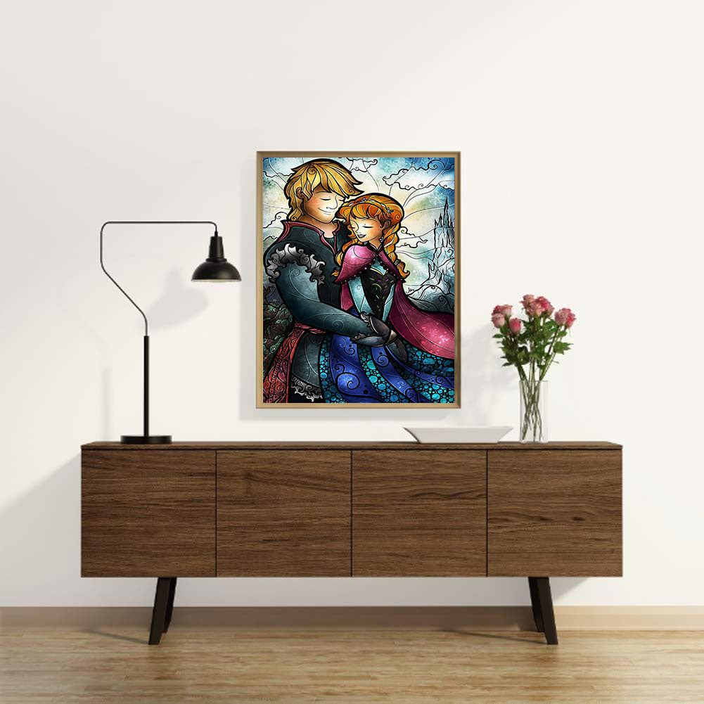 Hans And Princess Anna - Full Round Drill Diamond Painting 30*40CM