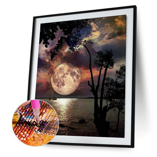 Moonlit Night - Full Round Drill Diamond Painting 40*50CM