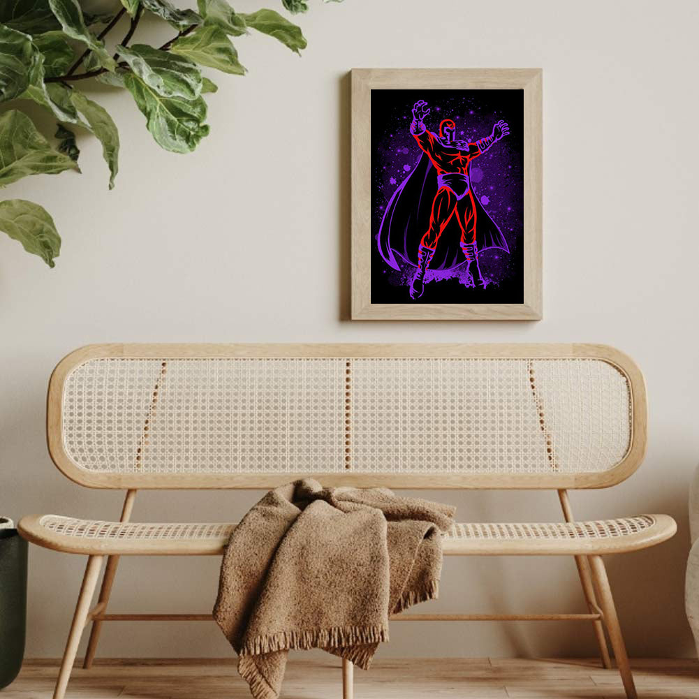 Magneto Silhouette - Full Round Drill Diamond Painting 30*40CM