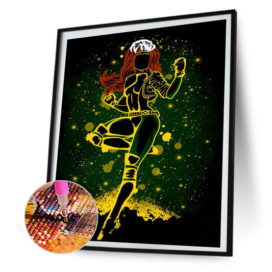 Jean Grey Silhouette - Full Round Drill Diamond Painting 30*40CM