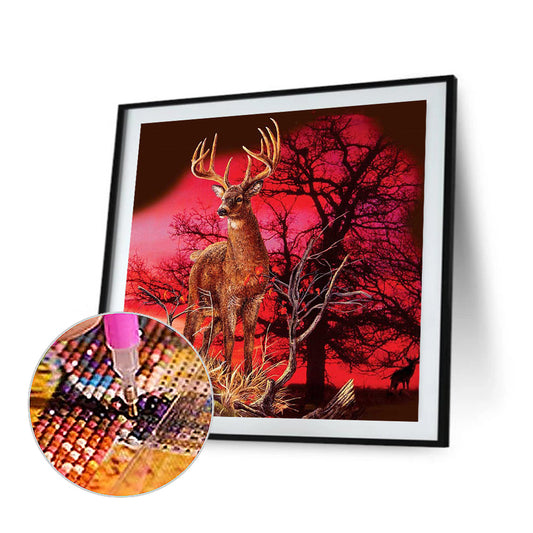 Elk - Full Round Drill Diamond Painting 40*40CM
