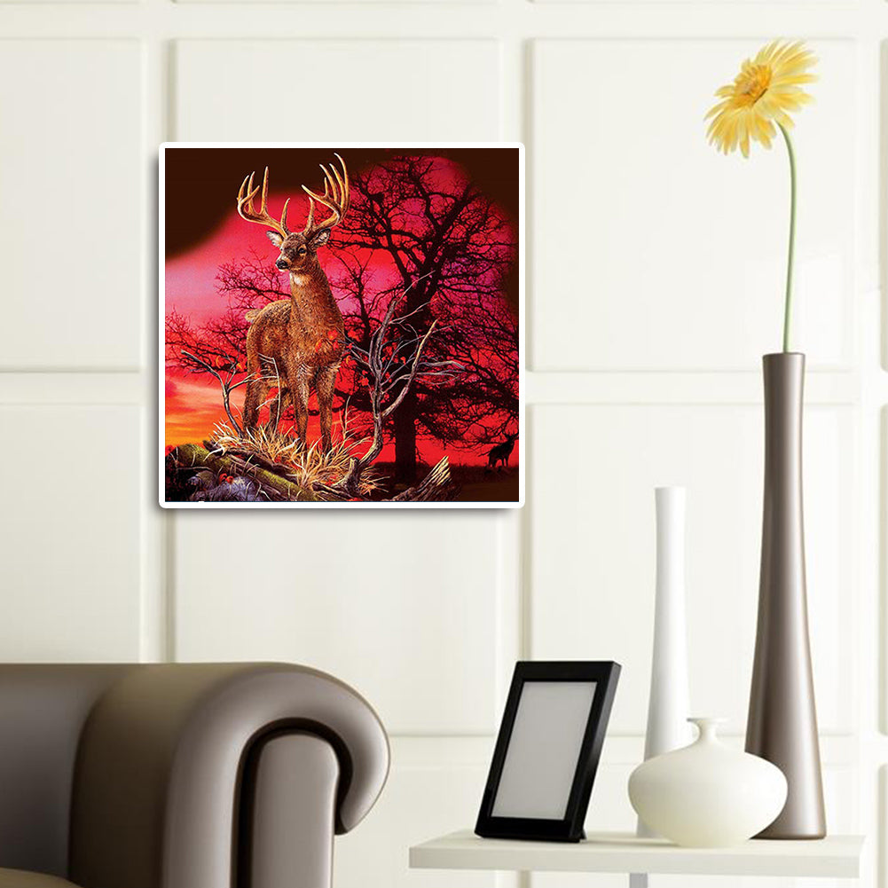 Elk - Full Round Drill Diamond Painting 40*40CM