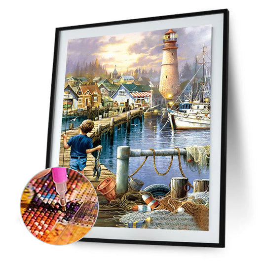 Play Little Boy - Full Round Drill Diamond Painting 40*50CM