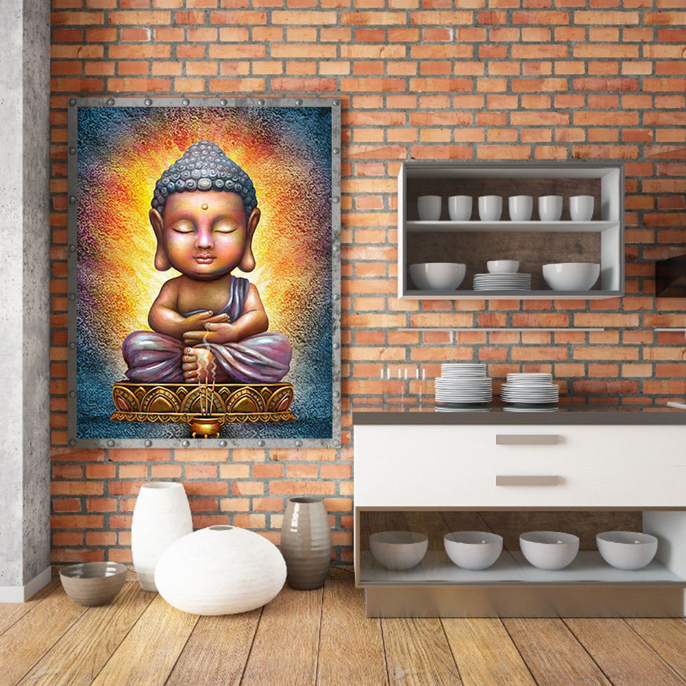Buddha Statue - Full Round Drill Diamond Painting 40*50CM