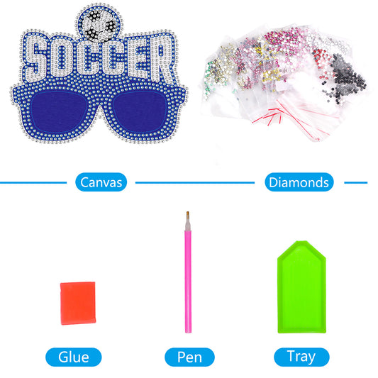 Diamond Painting Decorative Spectacles Handmade DIY Glasses Props Children Gifts