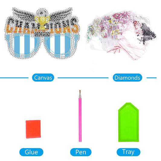 Diamond Painting Decorative Spectacles Handmade DIY Glasses Props Children Gifts