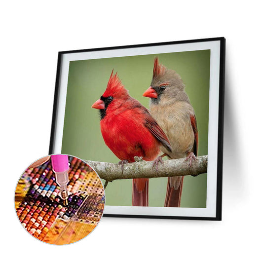 Bird On Tree - Full Round Drill Diamond Painting 30*30CM