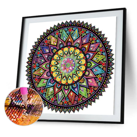 Mandala - Special Shaped Drill Diamond Painting 30*30CM