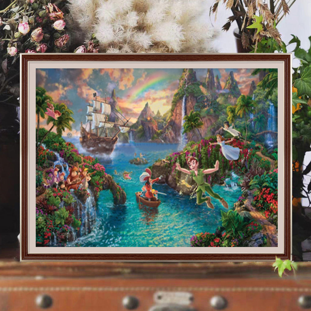 Disney Dreams Peter Pan'S Neverland - Full Round Drill Diamond Painting 50*30CM