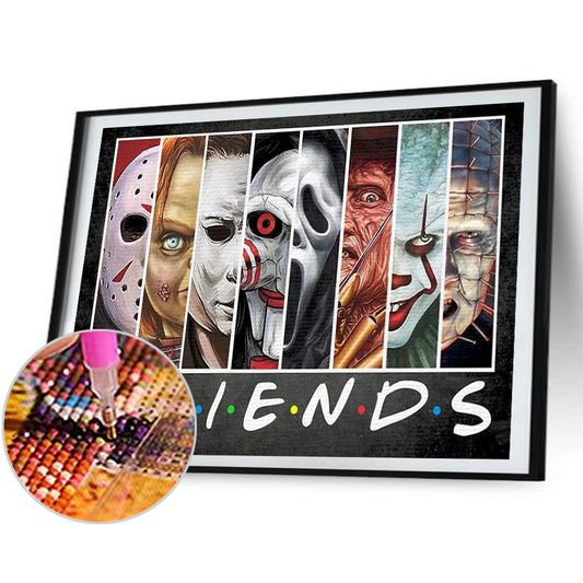 Horror Movie - Full Round Drill Diamond Painting 55*40CM